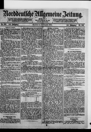 Norddeutsche allgemeine Zeitung vom 10.12.1904