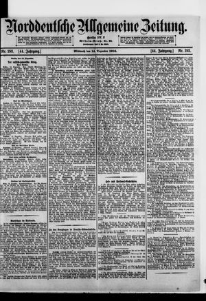 Norddeutsche allgemeine Zeitung vom 14.12.1904