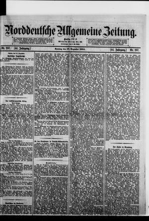 Norddeutsche allgemeine Zeitung vom 18.12.1904