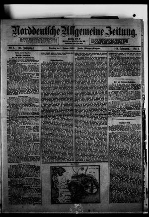 Norddeutsche allgemeine Zeitung vom 01.01.1905