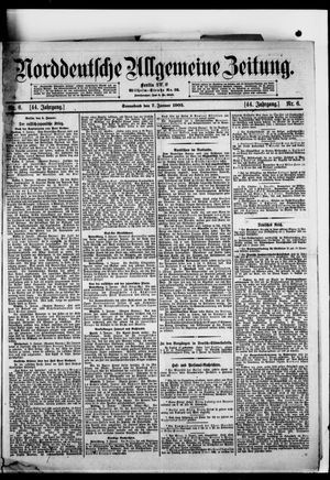 Norddeutsche allgemeine Zeitung vom 07.01.1905