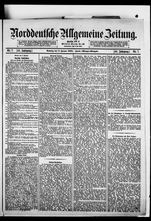 Norddeutsche allgemeine Zeitung vom 08.01.1905