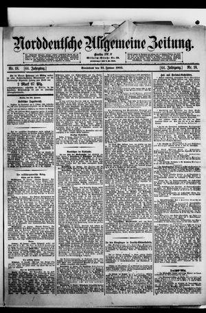 Norddeutsche allgemeine Zeitung vom 21.01.1905