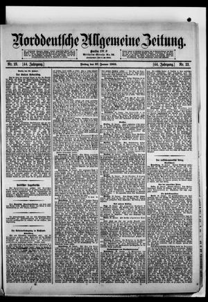 Norddeutsche allgemeine Zeitung vom 27.01.1905