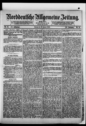 Norddeutsche allgemeine Zeitung vom 29.01.1905