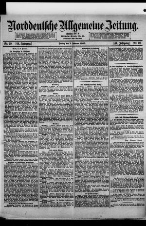Norddeutsche allgemeine Zeitung vom 03.02.1905