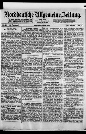 Norddeutsche allgemeine Zeitung vom 17.02.1905
