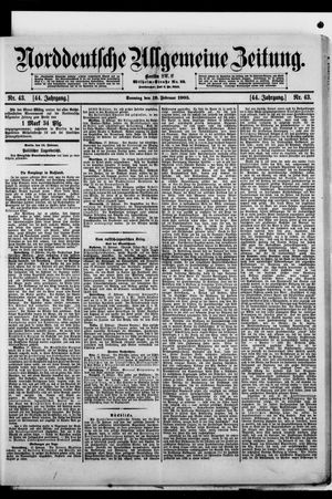 Norddeutsche allgemeine Zeitung vom 19.02.1905