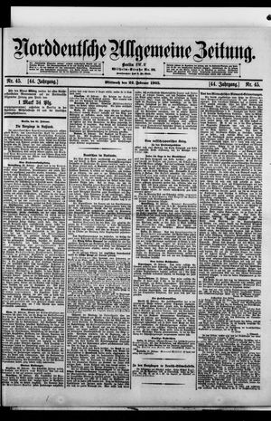 Norddeutsche allgemeine Zeitung on Feb 22, 1905