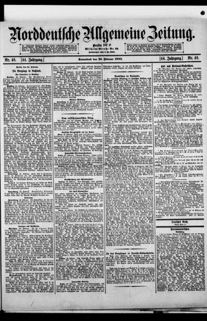 Norddeutsche allgemeine Zeitung vom 25.02.1905