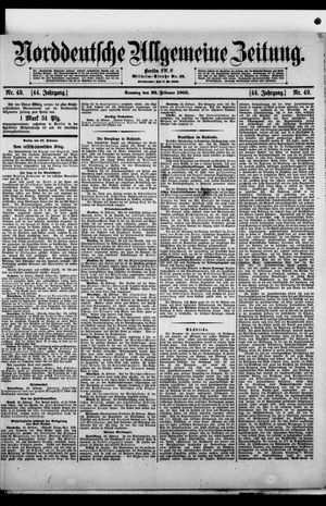 Norddeutsche allgemeine Zeitung vom 26.02.1905
