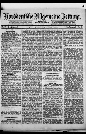Norddeutsche allgemeine Zeitung vom 26.02.1905