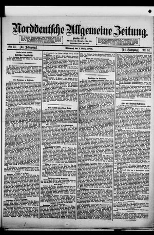 Norddeutsche allgemeine Zeitung on Mar 1, 1905