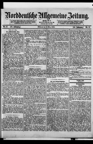 Norddeutsche allgemeine Zeitung vom 08.03.1905