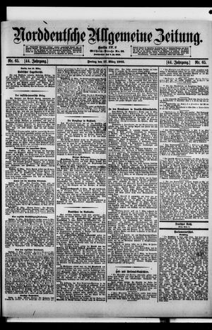 Norddeutsche allgemeine Zeitung vom 17.03.1905