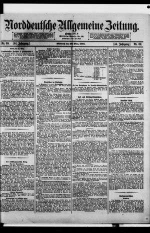 Norddeutsche allgemeine Zeitung on Mar 22, 1905