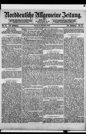 Norddeutsche allgemeine Zeitung vom 26.03.1905
