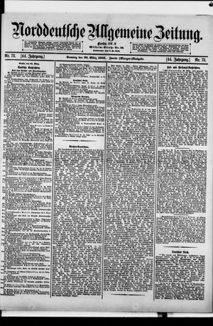 Norddeutsche allgemeine Zeitung vom 26.03.1905