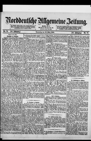 Norddeutsche allgemeine Zeitung vom 30.03.1905
