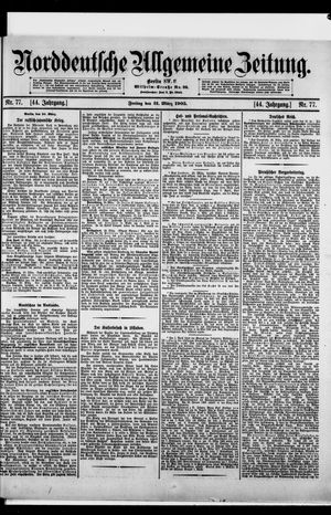 Norddeutsche allgemeine Zeitung vom 31.03.1905