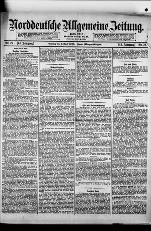 Norddeutsche allgemeine Zeitung vom 02.04.1905