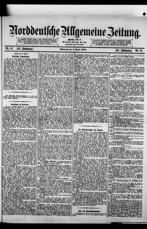 Norddeutsche allgemeine Zeitung vom 05.04.1905
