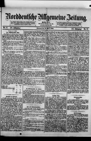 Norddeutsche allgemeine Zeitung vom 12.04.1905