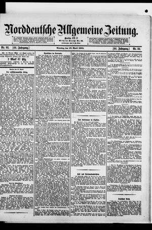 Norddeutsche allgemeine Zeitung vom 18.04.1905