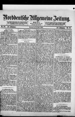 Norddeutsche allgemeine Zeitung vom 30.04.1905