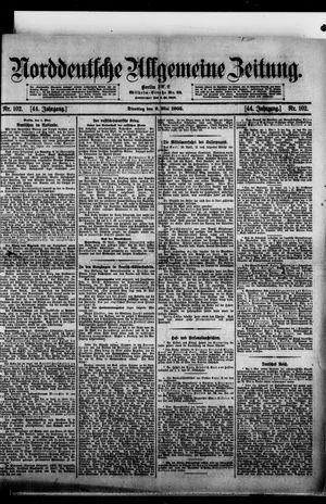 Norddeutsche allgemeine Zeitung vom 02.05.1905