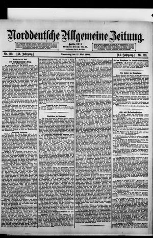 Norddeutsche allgemeine Zeitung on May 11, 1905