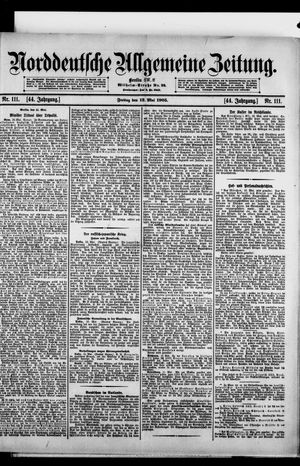 Norddeutsche allgemeine Zeitung vom 12.05.1905