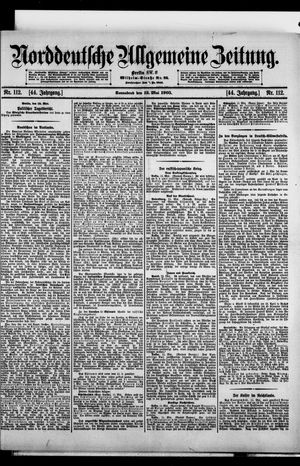 Norddeutsche allgemeine Zeitung vom 13.05.1905