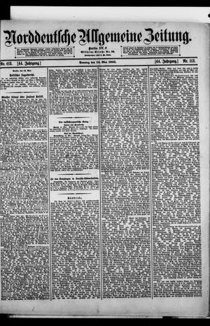 Norddeutsche allgemeine Zeitung vom 14.05.1905