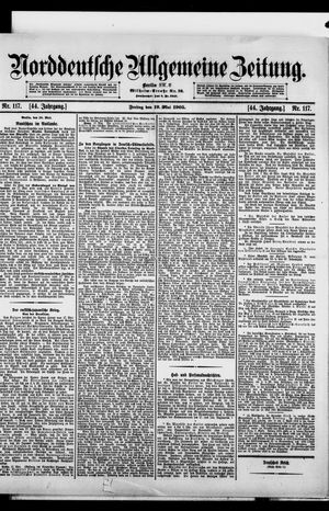 Norddeutsche allgemeine Zeitung vom 19.05.1905