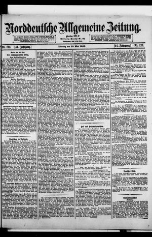 Norddeutsche allgemeine Zeitung vom 23.05.1905