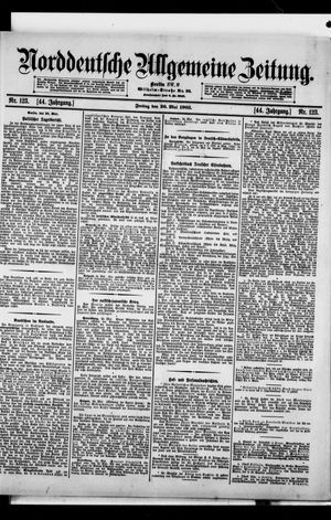 Norddeutsche allgemeine Zeitung on May 26, 1905