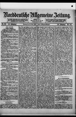Norddeutsche allgemeine Zeitung vom 28.05.1905