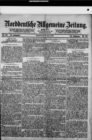 Norddeutsche allgemeine Zeitung vom 10.06.1905