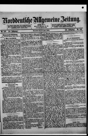 Norddeutsche allgemeine Zeitung on Jun 17, 1905