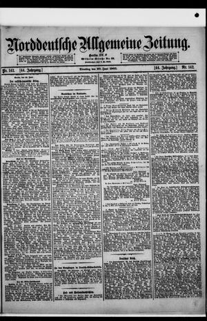 Norddeutsche allgemeine Zeitung vom 20.06.1905