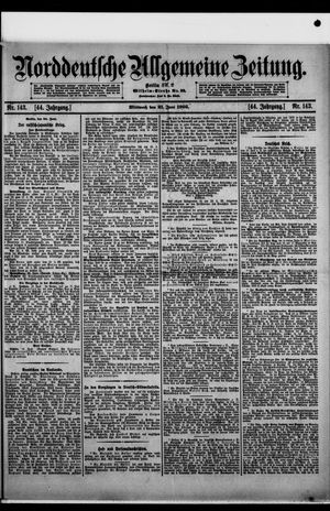 Norddeutsche allgemeine Zeitung vom 21.06.1905