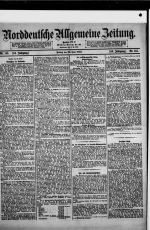 Norddeutsche allgemeine Zeitung vom 23.06.1905