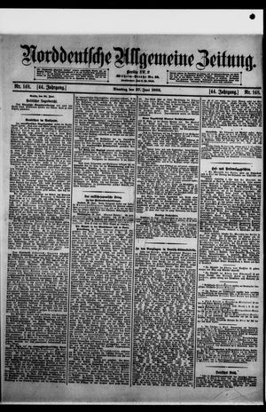 Norddeutsche allgemeine Zeitung vom 27.06.1905