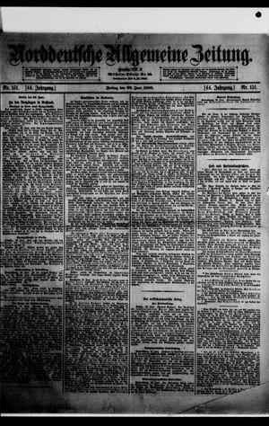 Norddeutsche allgemeine Zeitung vom 30.06.1905
