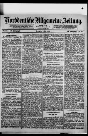 Norddeutsche allgemeine Zeitung vom 07.07.1905