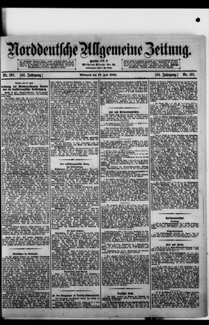 Norddeutsche allgemeine Zeitung vom 12.07.1905