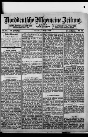 Norddeutsche allgemeine Zeitung vom 13.07.1905