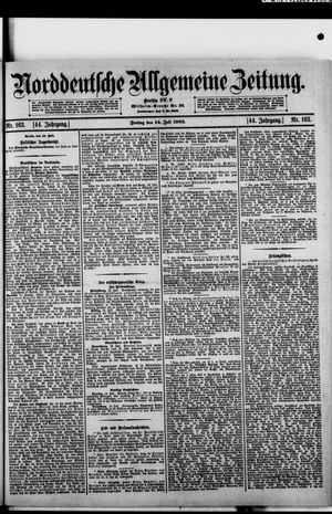 Norddeutsche allgemeine Zeitung vom 14.07.1905