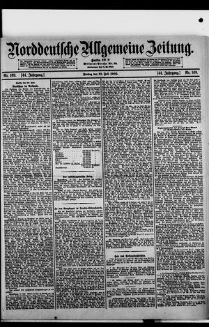 Norddeutsche allgemeine Zeitung vom 21.07.1905